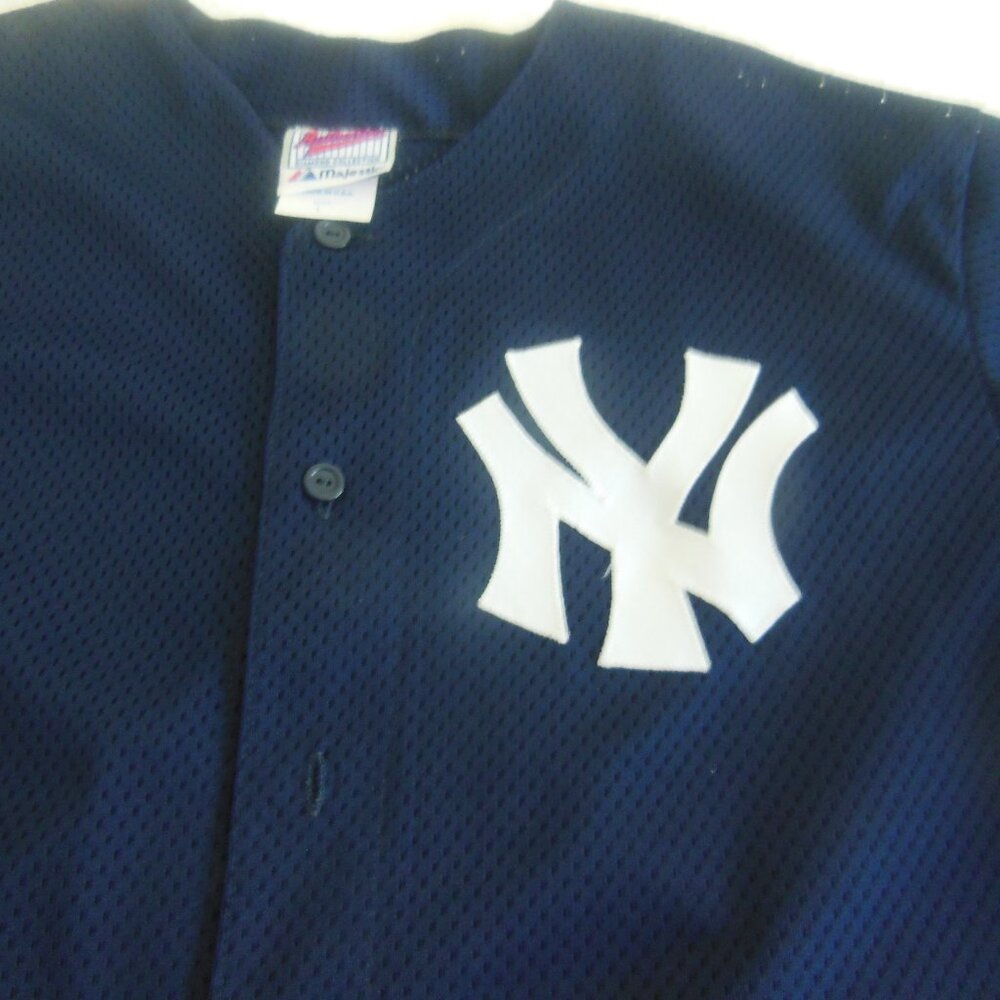 NEW YORK Baseball Men's Jersey Size Large Color Navy Majestic Authentic